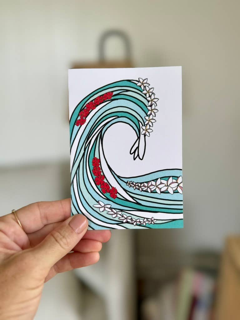 Sierra Rehrer Designs - Wholesale Season's Greetings Card - Winter Waves Card2