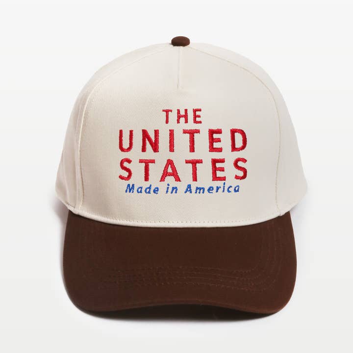 David And Young - Wholesale Baseball Cap - Unisex - THE UNITED STATES embroidery in Two Tone Baseball Caps