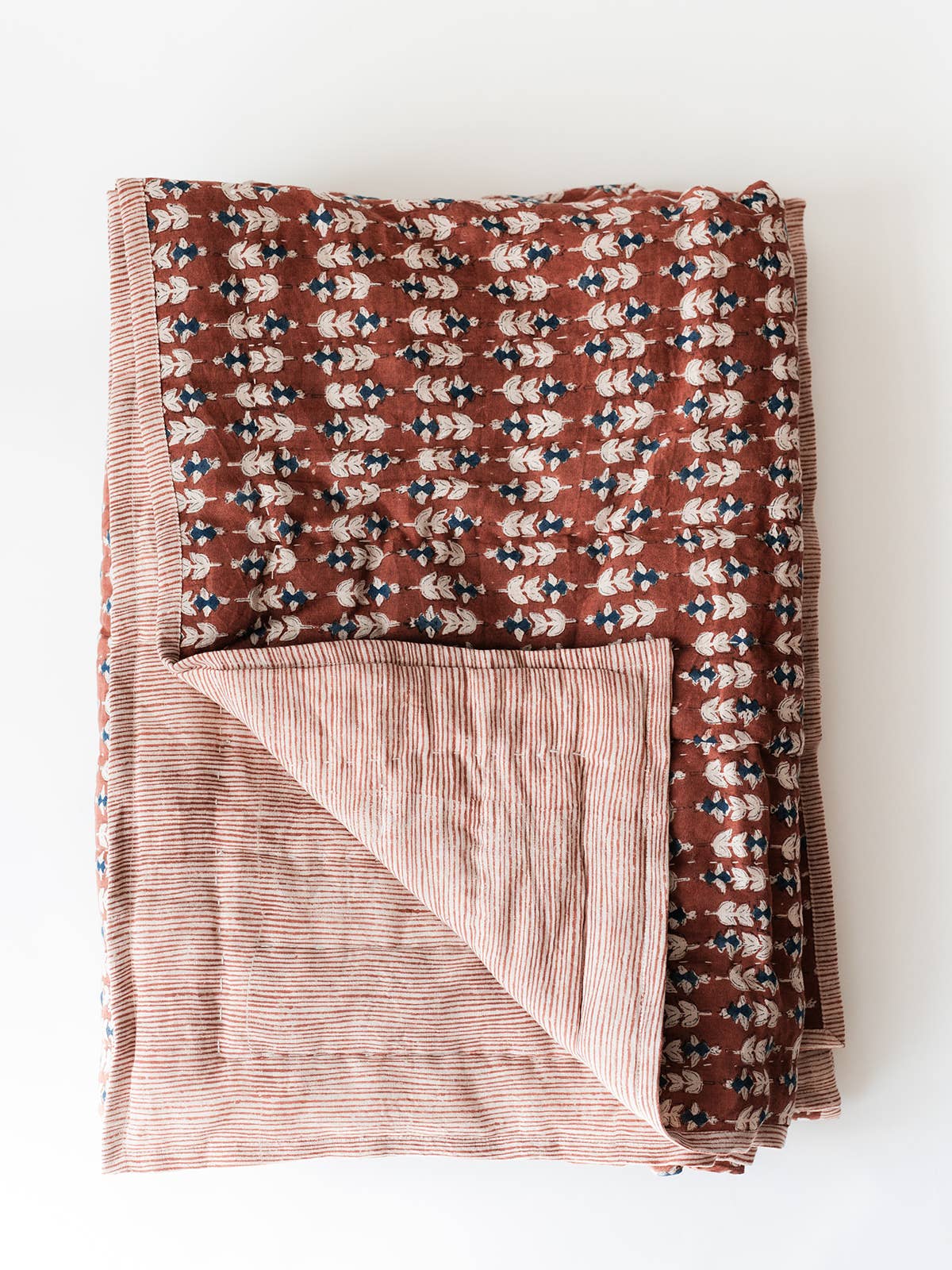 Co.House Designs - Wholesale Quilt - Blossom Block Print Quilt4