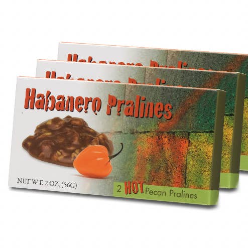 Habanero Pralines 2 pc for wholesale by Lammes Candies