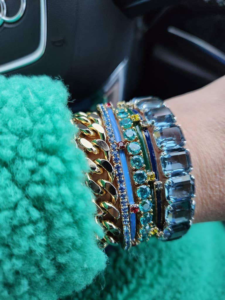 TOVA - Vente Bracelet manchette - Bracelet manchette Everly en laiton plaqué or clair14