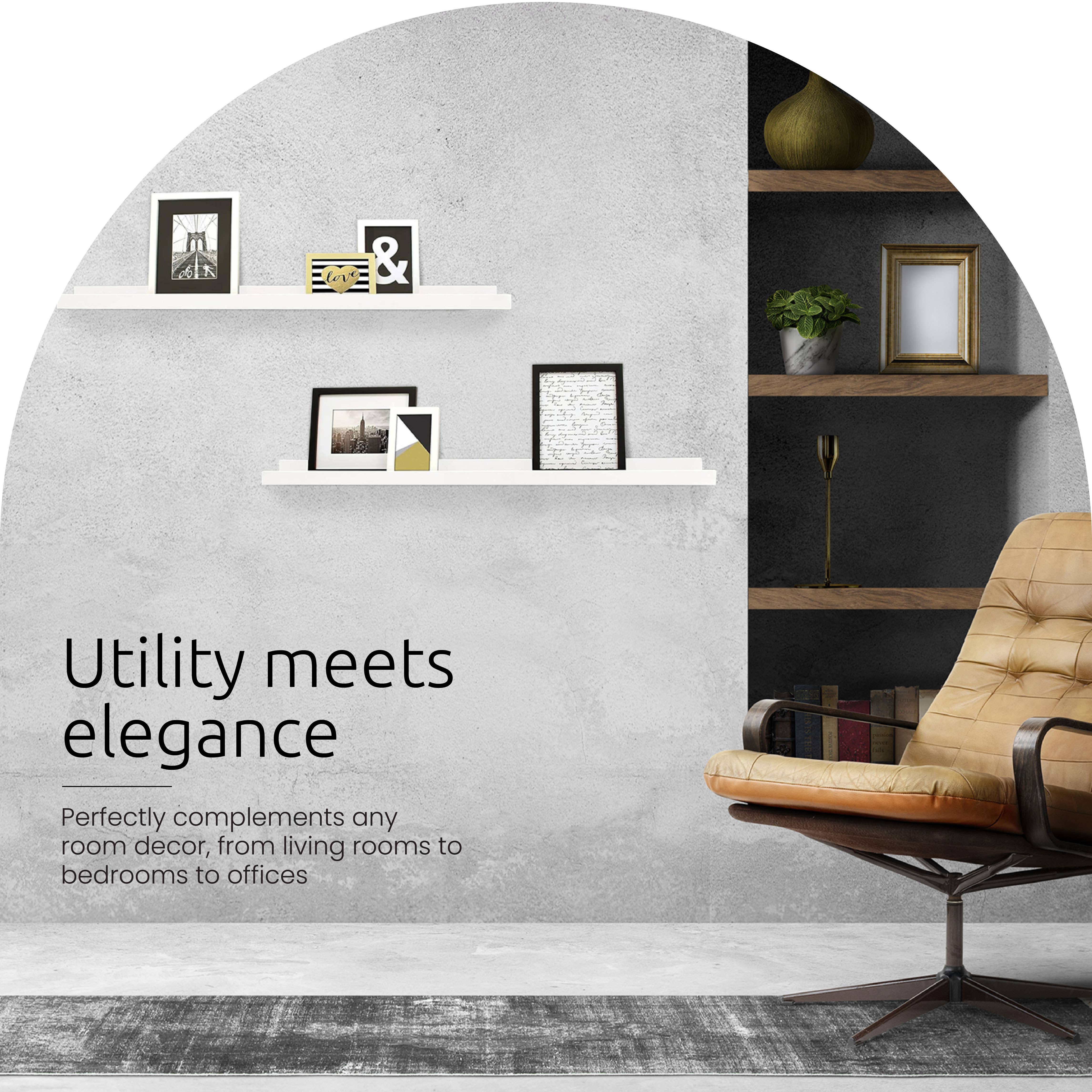 Kiera Grace - Wholesale Wall Mounted Shelf - Kiera Grace Engineered Wood Floating Edge Shelves21