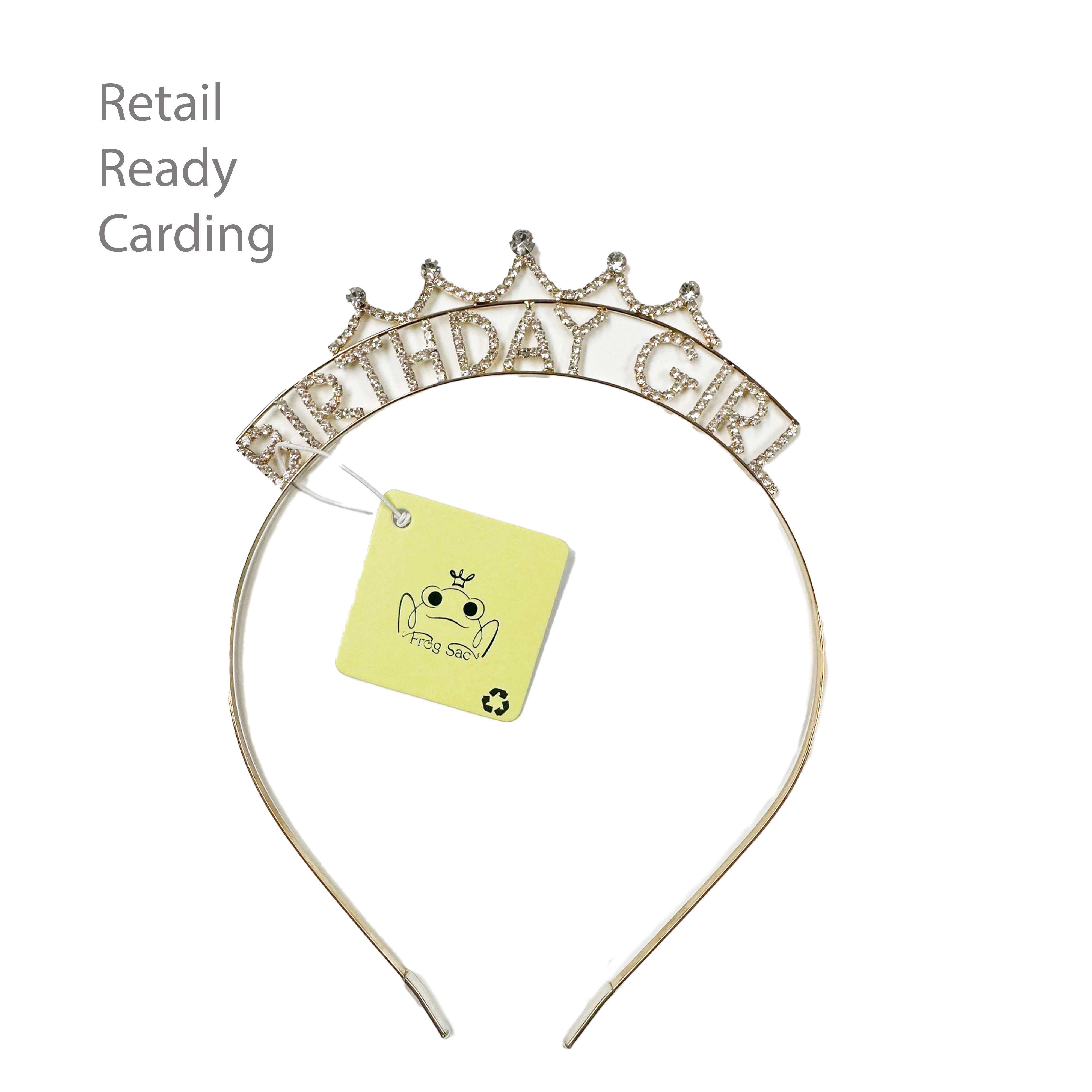 Frog Sac - Wholesale Tiara - Kids - Happy Birthday Headband - Sparkle Rhinestone Crowns Tiaras19