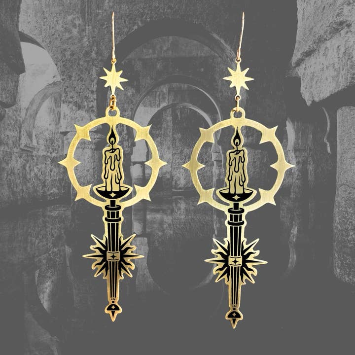 While Odin Sleeps - Wholesale Dangle Earrings - Illustro