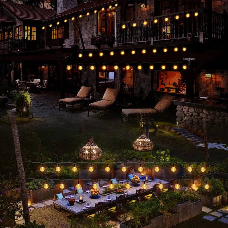 BRECK + FOX - Vente Guirlandes lumineuses - Guirlande solaire à lumières scintillantes5