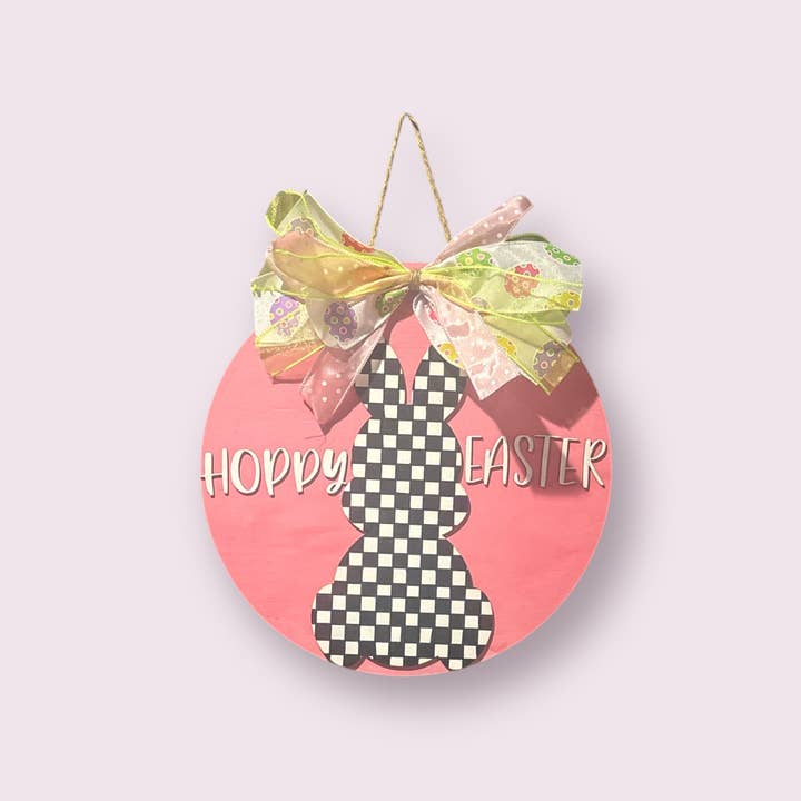 Colgador de puerta de Pascua Hoppy para venta al por mayor de Bradley Designs & Decor