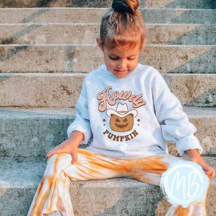 Howdy Pumpkin Sweatshirt for wholesale by MelonBerry