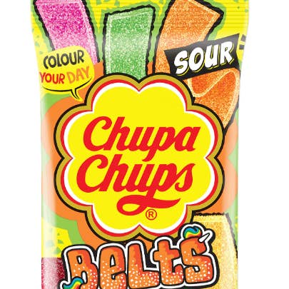 iSweet.ca - Wholesale Lollipop - (S6-10)Chupa Chups -Sour Assorted Belts 90g x 18 units0