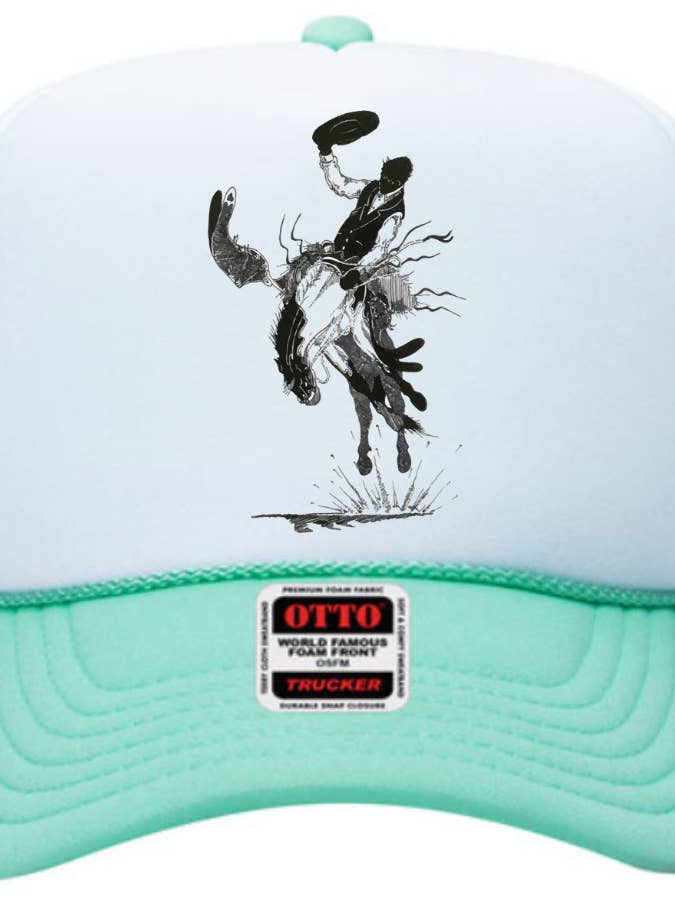 Cavaleiro de Espuma de Cavalo Trucker Cowgirl Cowboy Western Rodeo por atacado de The Rodeo Rose