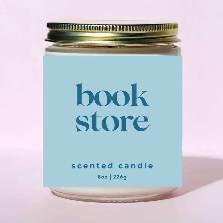 Librairie Printemps Été Bougie Littéraire pour la vente par Free Ethos