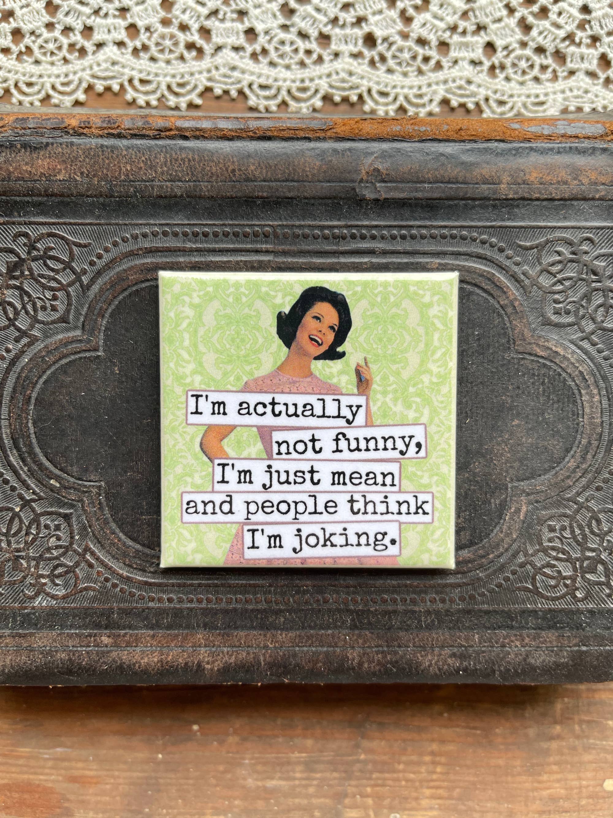Raven's Rest Studio - Wholesale Magnet - I'm Actually Not Funny... Fridge Magnet. 3251