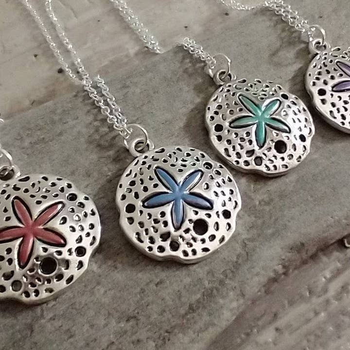 Starfish Pendant Necklace, Hand Painted for wholesale by Piccadilly Pendants