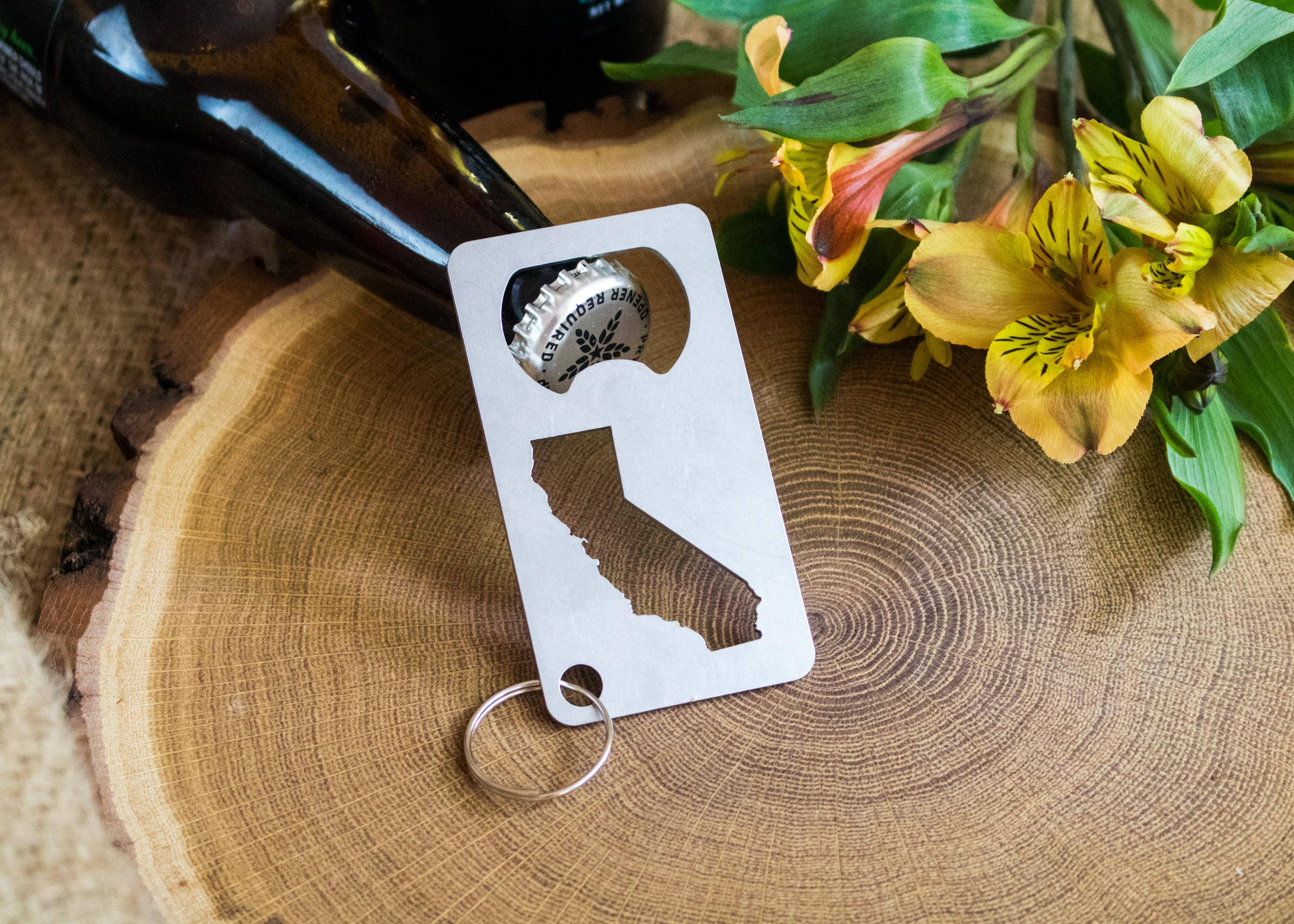 Iron Maid Art - Wholesale Bottle/Wine Opener - California State Stainless Steel Beer Bottle Opener Gift Bar4
