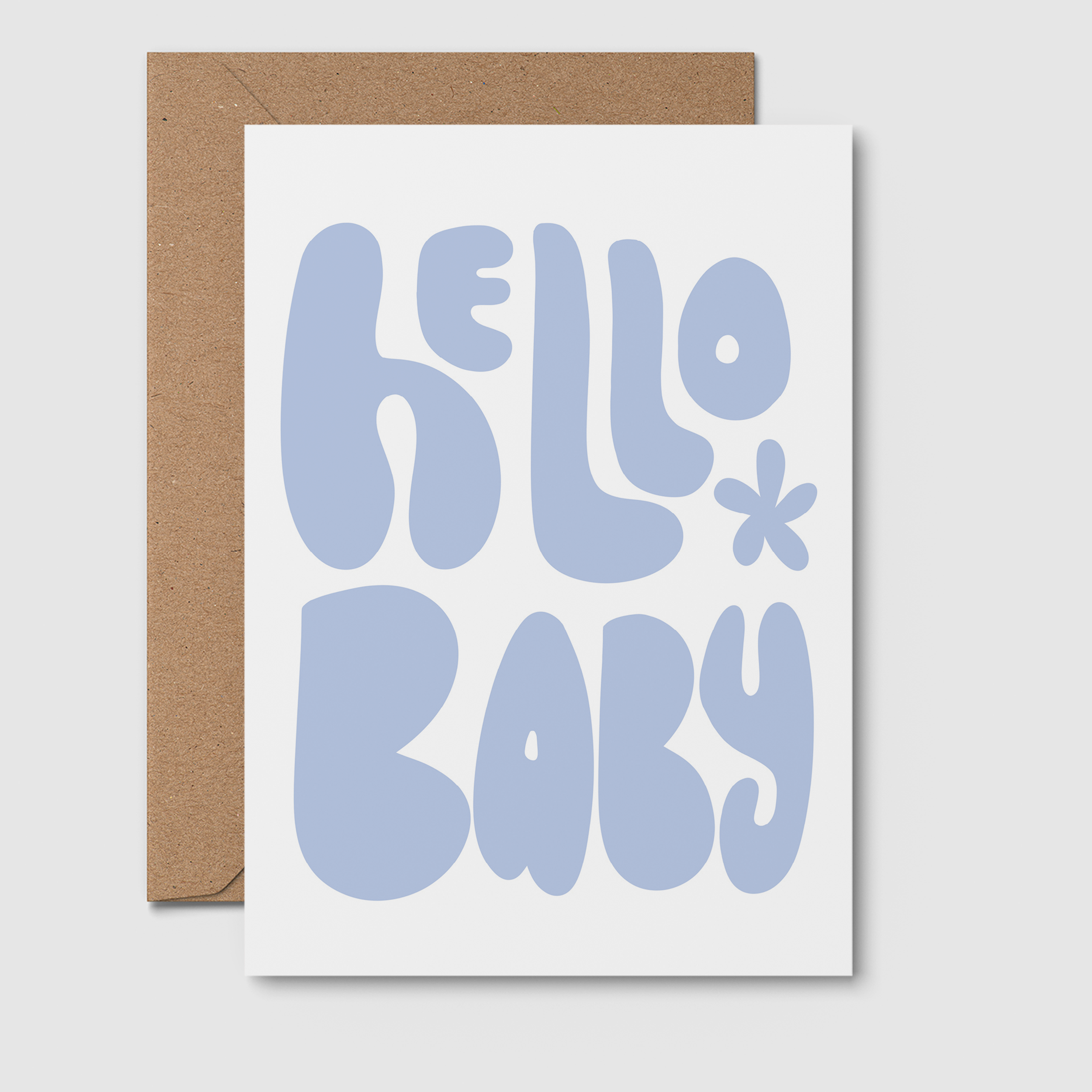 From Rosalie - Wholesale Baby Card - Hello Baby Blue | Newborn Card | Baby Shower Card0