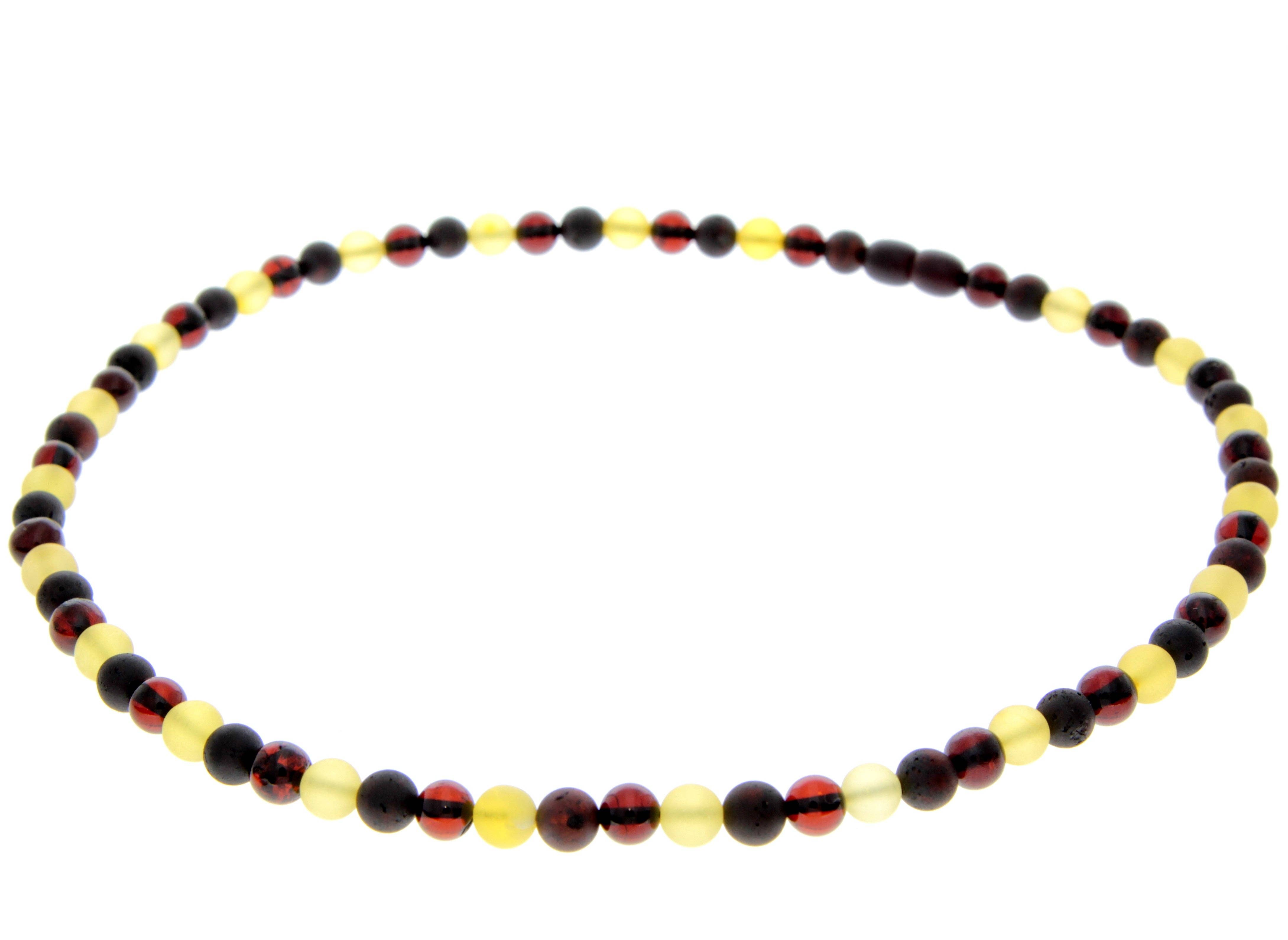 Cognac Genuine Baltic Amber Round Beads for Men / Unisex Beaded Necklace. MB022 for wholesale on Faire1