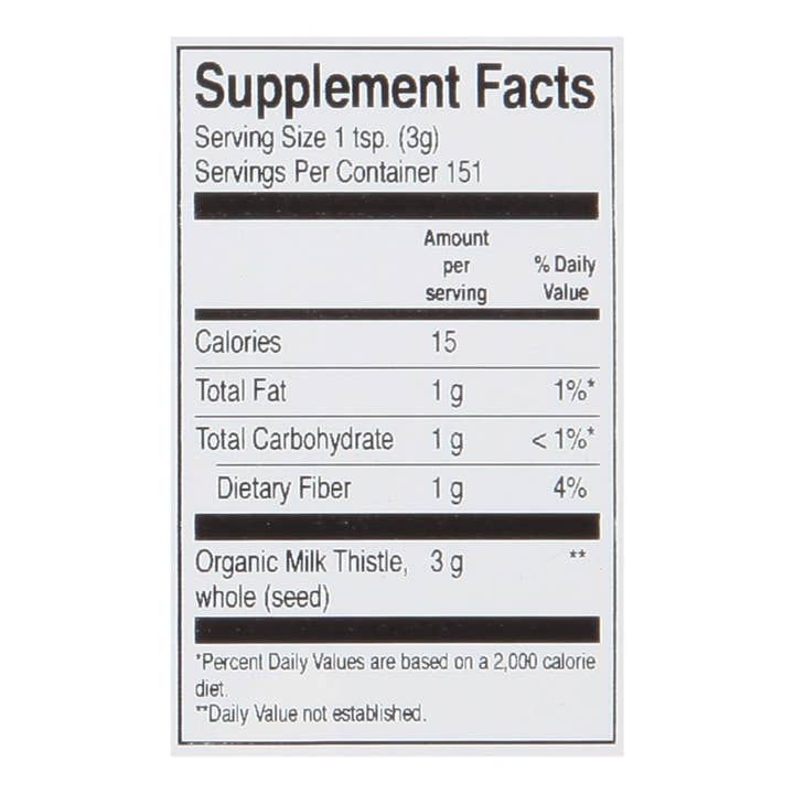 Everyday Supply Co - Wholesale Herbs - Organic Whole Milk Thistle - 1lb Bulk