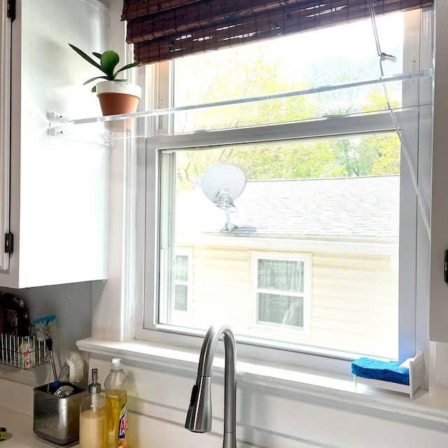 Plasticmart - Wholesale Wall Mounted Shelf - Acrylic Window Shelves 36" long