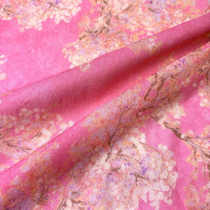Fabriculture INC - Wholesale Fabric - Cherry Blossom Cotton Print in 2 Color 3