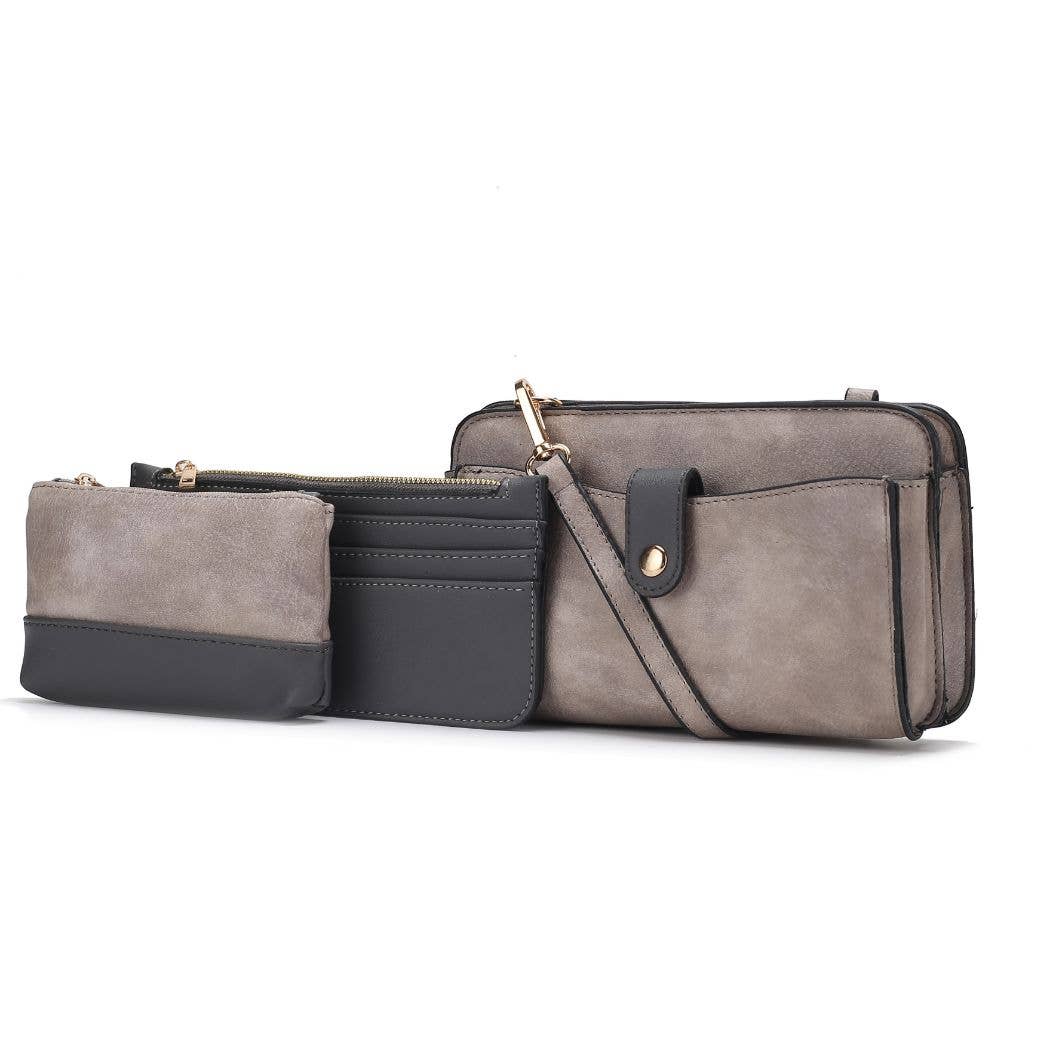 MKF Collection - Wholesale Crossbody Bag - Women's - Muriel Women Crossbody Bag with Card holder and Small Pouch3