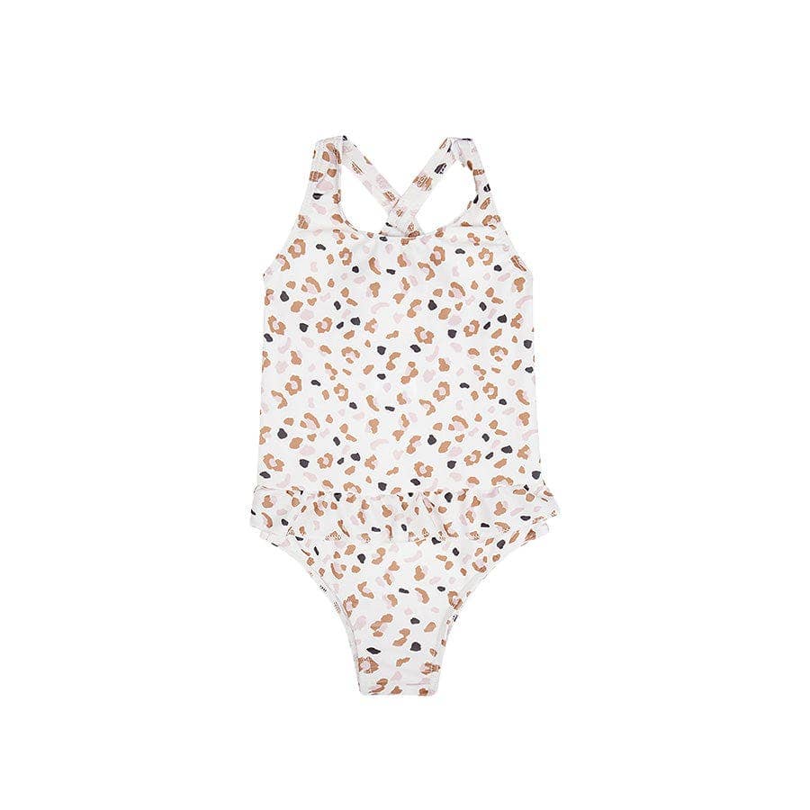 Swim Essentials - Wholesale One Piece Swimsuit - Kids - Swim Essentials | Leopard Kaki Meisjes UV Badpak