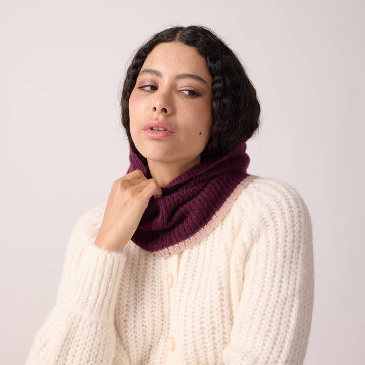 Maradji - Wholesale Balaclava - Women's - ALPACA WOOL BALACLAVA COZY FIG AND MOCHA6