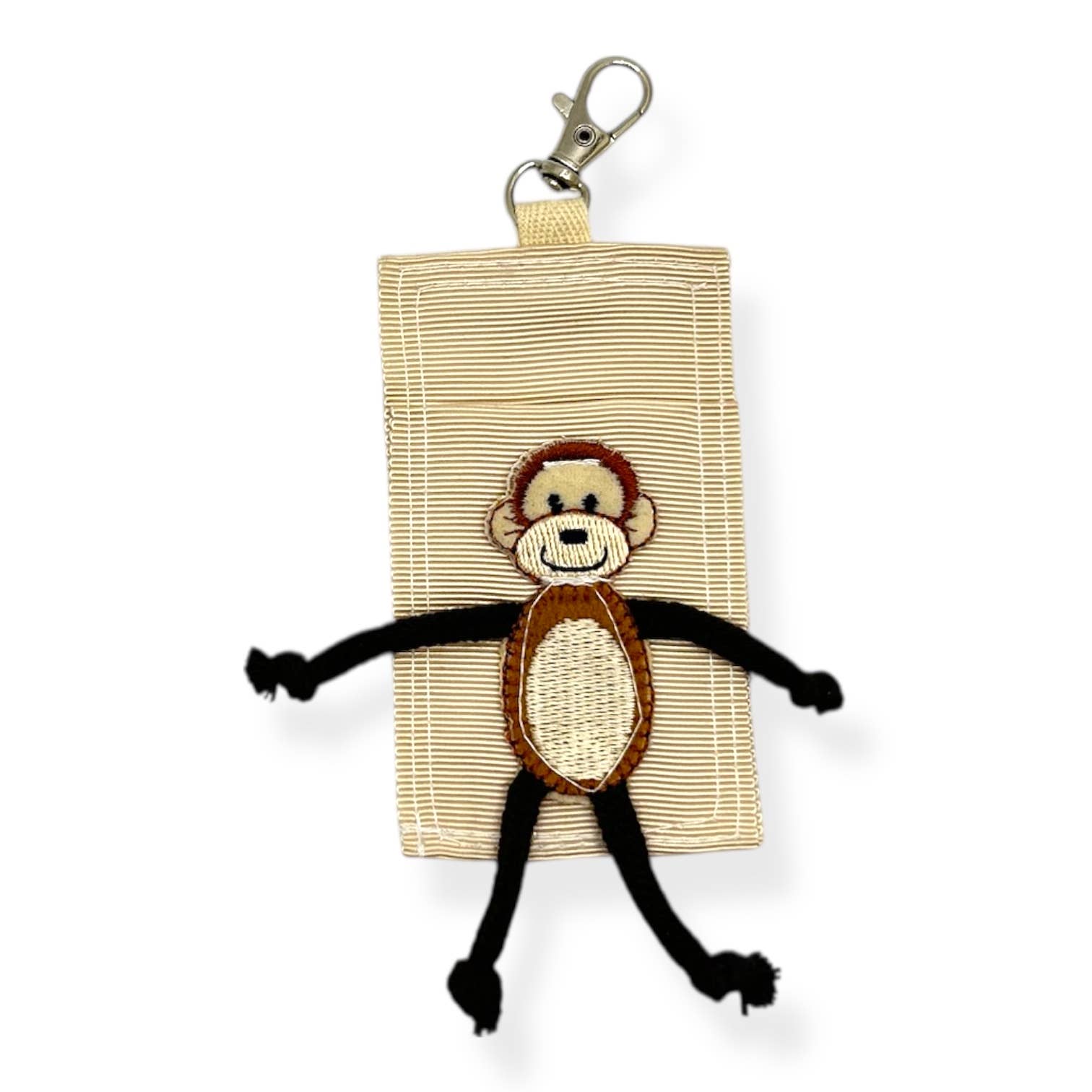 Jolly Bundles – wholesale Lip balm case/holder – Monkey Kid Chapstick Cozy/Back Pack Hook-on Lip Balm Holder 2