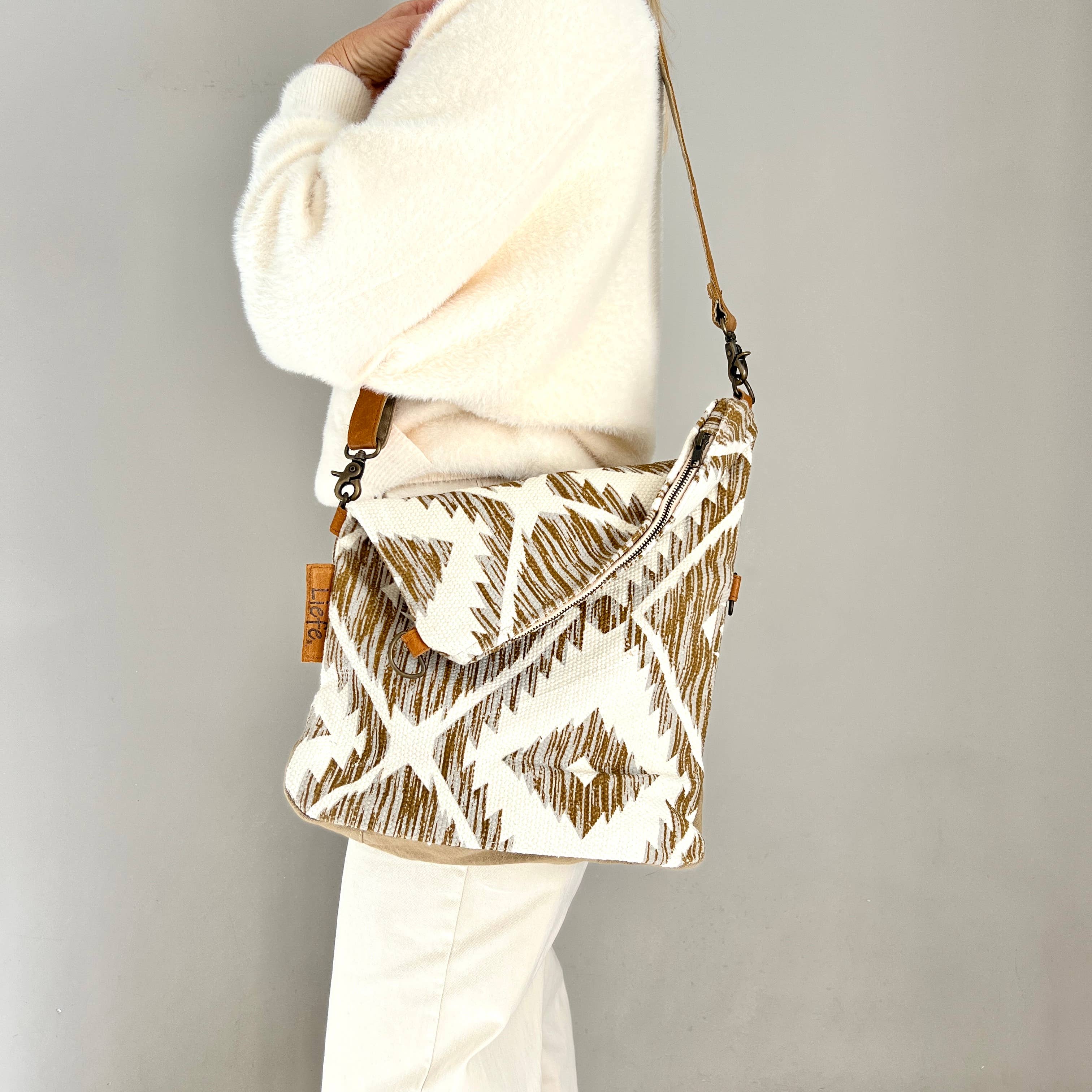 Liefe NL - Vente Tote bag – femme - Aztek FoldBag - sac durable à motif tribal1