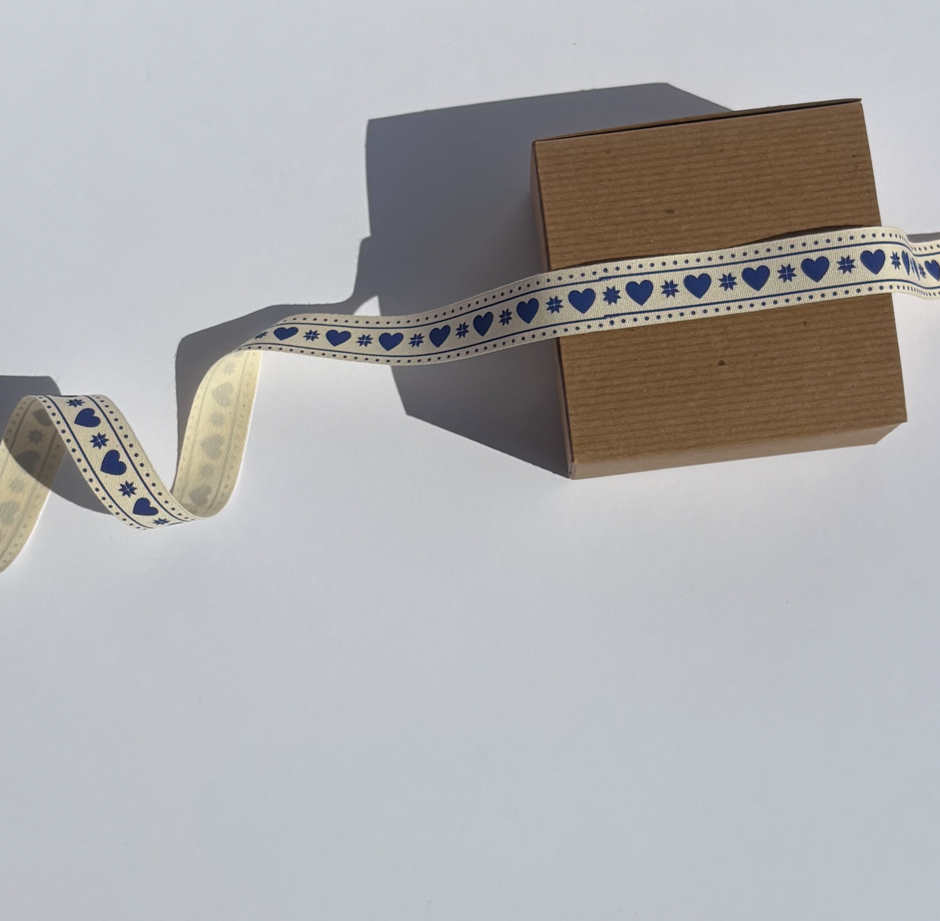 Scandinavian Hearts - Wholesale Ribbon - Gift Wrapping - Scandinavian Hearts Cotton Ribbon Gifts Crafts & Decor 5 yds2