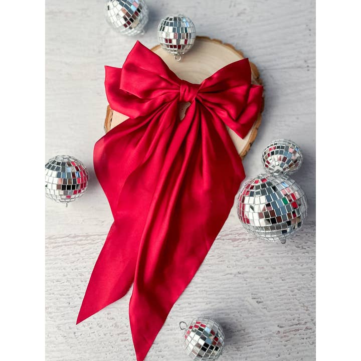 The Hair Bow Company - Vente Nœud pour cheveux – enfant - Nœuds Coquette en Satin - Pince Française - 20 cm9