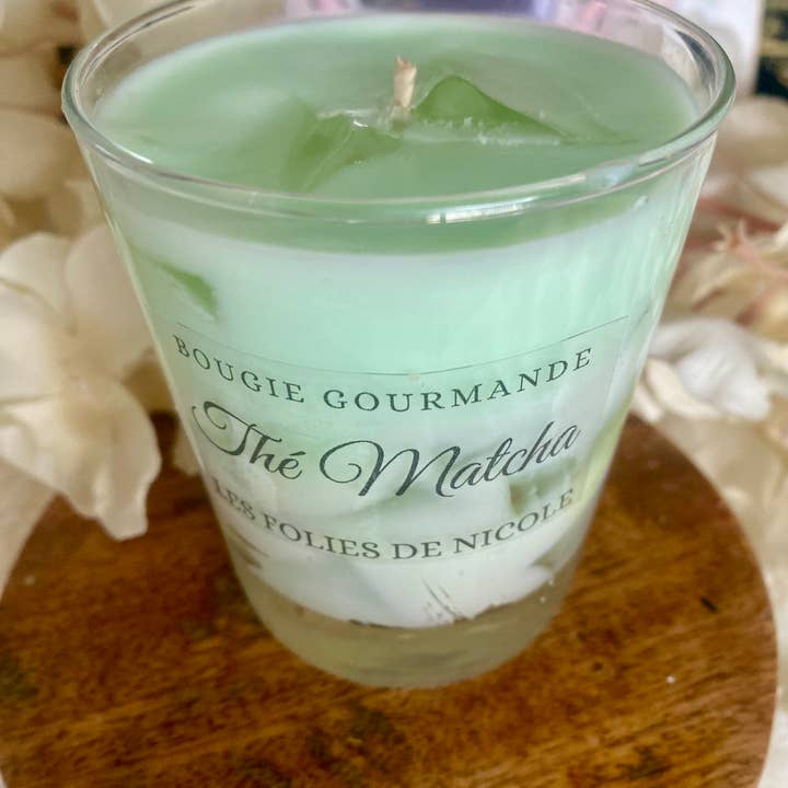 Les folies de Nicole – wholesale Burkljus – Matcha te ljus