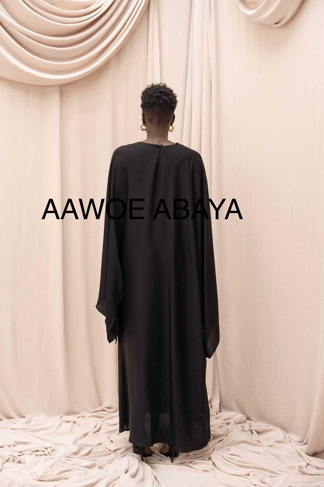Aawoe Abaya – Engroshandel Hijab - Dame – Elegant abaya-kjole - 2406-ROB14