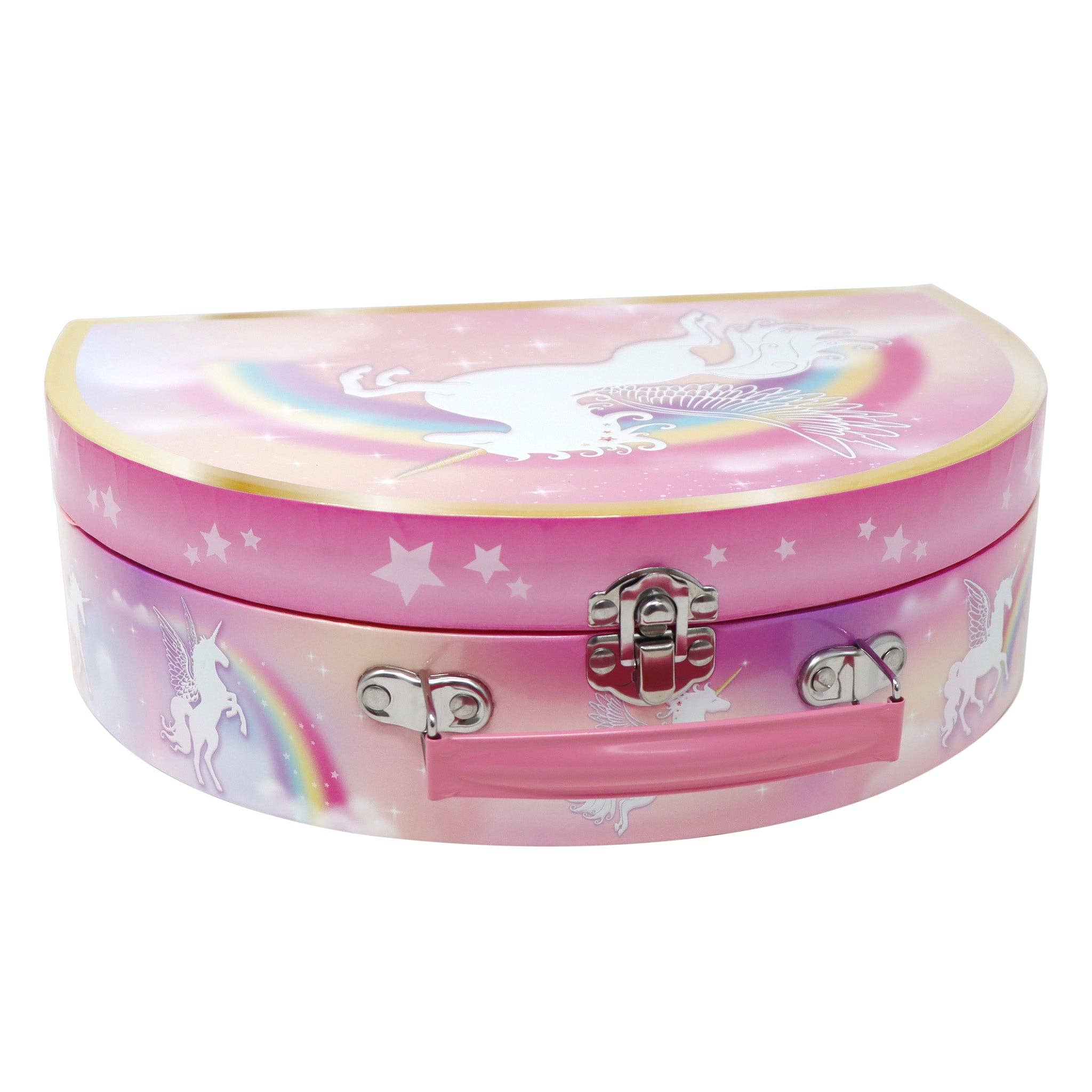 Pink Poppy USA - Wholesale Toy Feeding Set - Kids - Unicorn Dreamer 9 Piece Tin Tea Set in Carry Case6