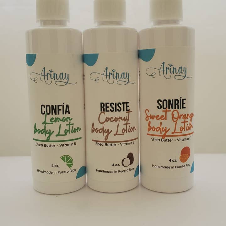 Lotions corporelles naturelles artisanales pour la vente par Arinay
