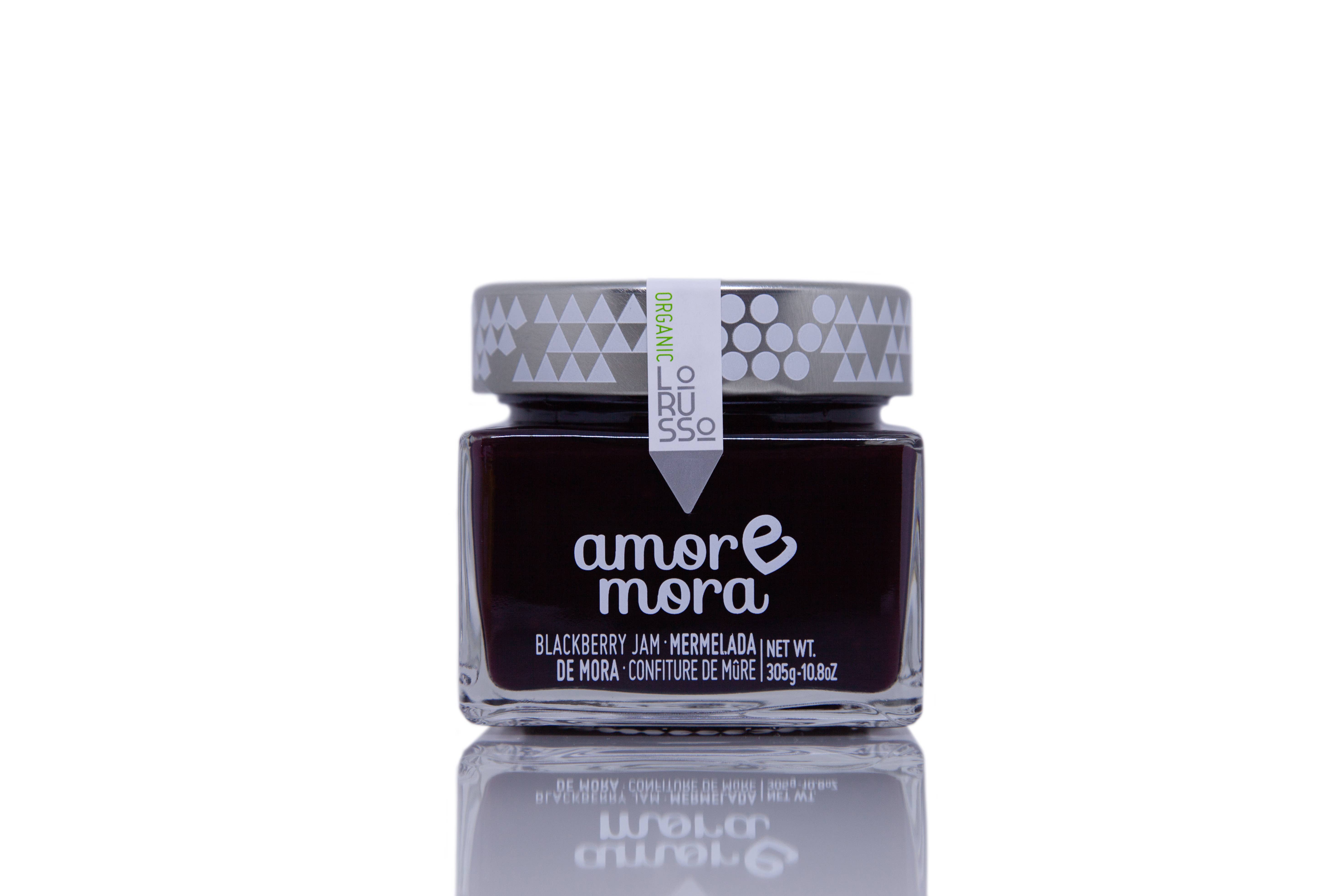 LoRUSSo - Wholesale Jam/jelly - Organic artisanal blackberry jam 85% fruit - 305g