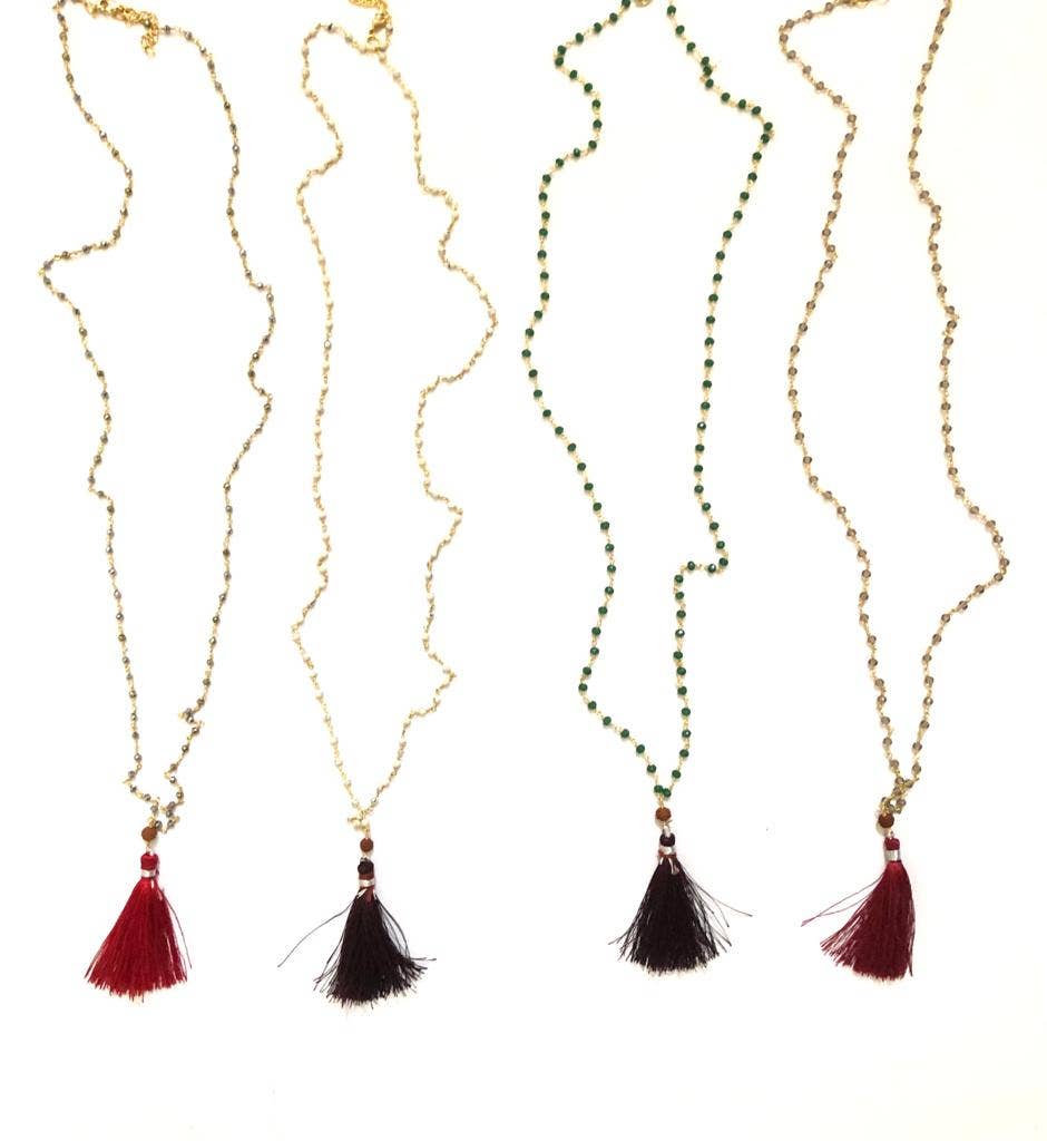 Annahmol – Großhandel Perlenkette – Handgefertigte Sommer-Perlenkette mit Quaste5