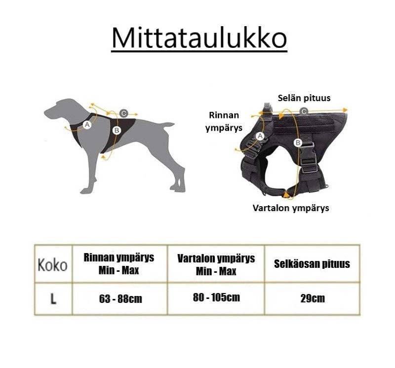 Paws & Son - Wholesale Pet Harness - Dog - Paws & Son™ Tactical - Koiran valjaat1