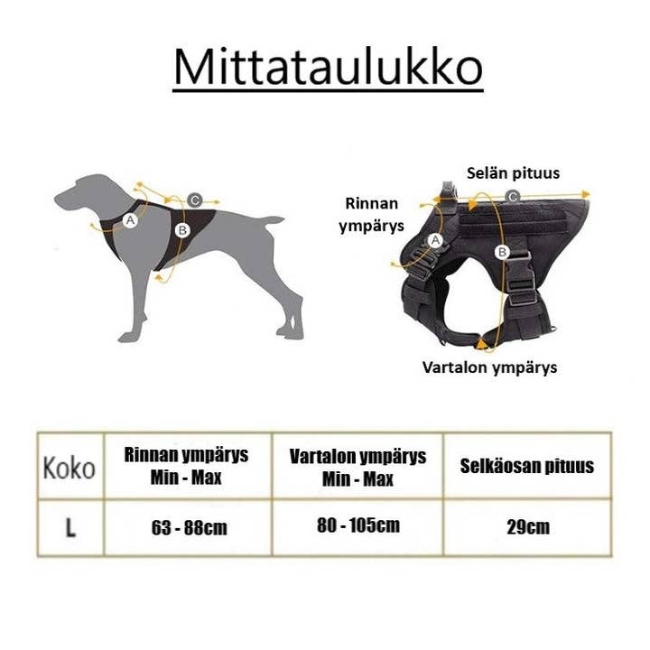 Paws & Son - Wholesale Pet Harness - Dog - Paws & Son™ Tactical - Koiran valjaat1