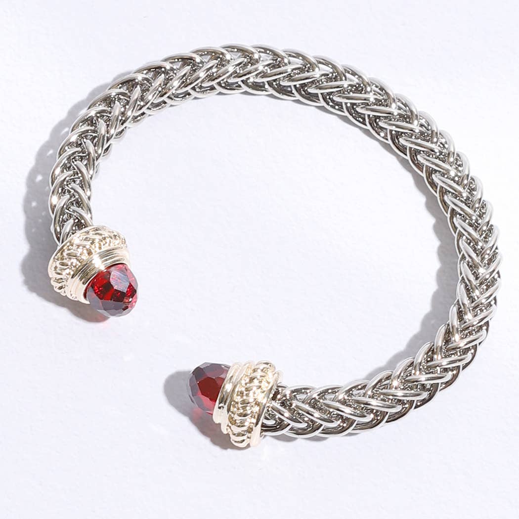 Fashion City – wholesale Cuff bracelet – 7MM Bangle Bracelet Ponytail Square4