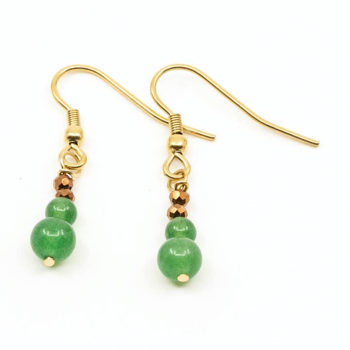 Contas Örhänge Grön por atacado de 7East