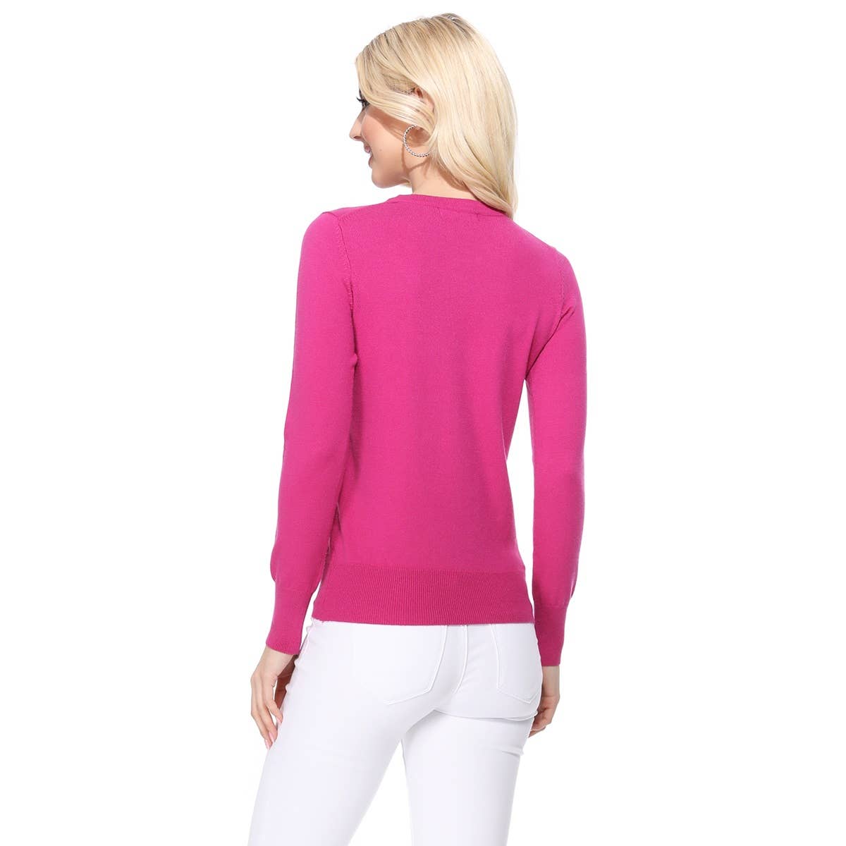 Mak – Engroshandel Pullover - Dame – Langærmet Crewneck blød strik sweater pullover MK550018