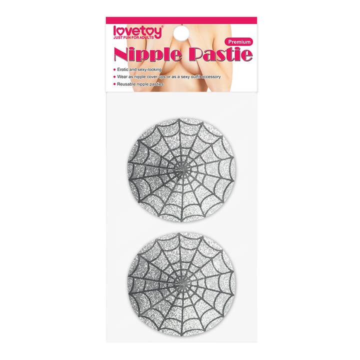Reusable Spider Glittering Sexy Nipple Pasties for wholesale by LOVETOY