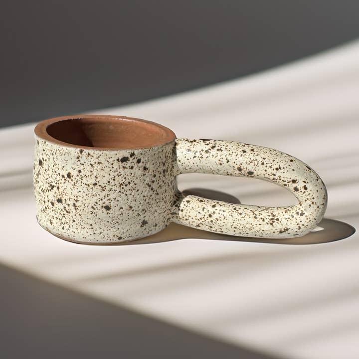 Holydirtstudio.com - Wholesale Coffee Mug - Long Handle Blue Ceramic Mug, Handmade Pottery Coffee Cup0