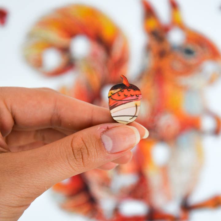 Lubiwood - Wholesale Puzzle - Adult - Adorable Squirrel Jigsaw A4 Premium Box6