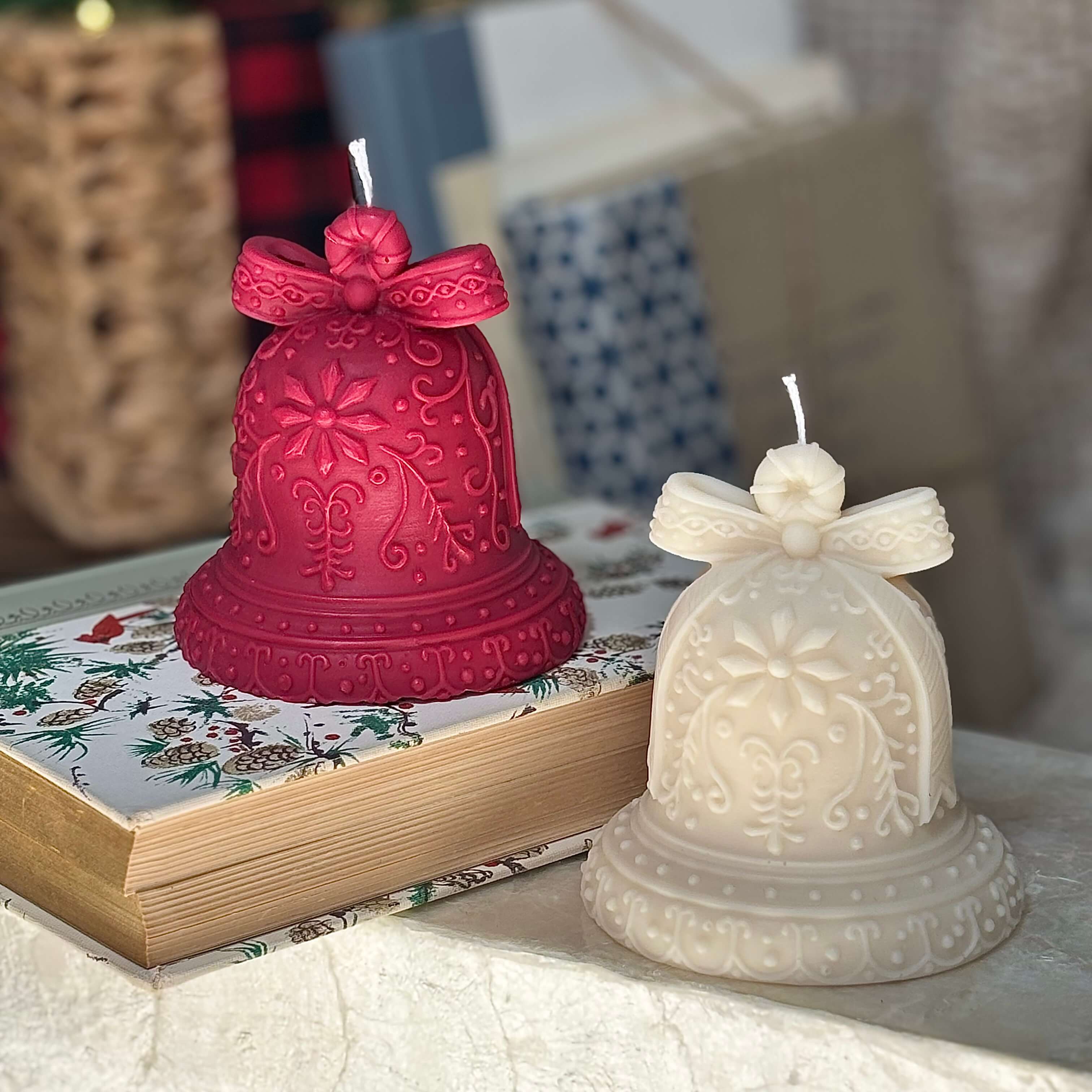 OH MY BOX - Wholesale Pillar Candle - Christmas Bell Candle | Festive Holiday  Decor2