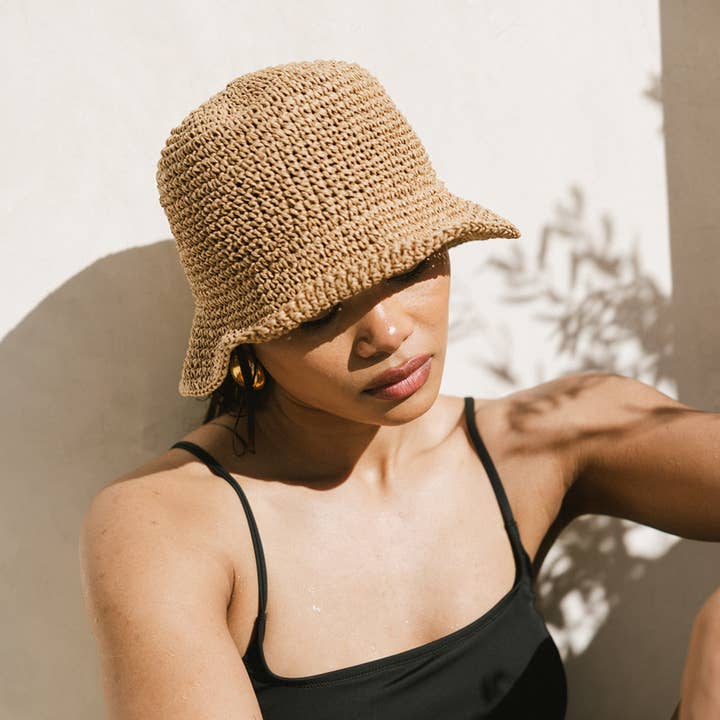 Gigi Pip - Wholesale Bucket Hat - Women's - Sal Crochet Bucket Hat1