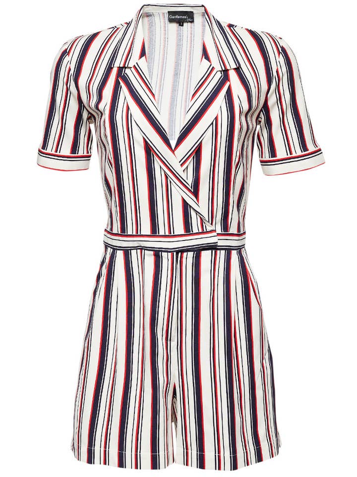 5905 Little Kiki à rayures blanches/marine/rouges pour la vente par gentlemen’s affair