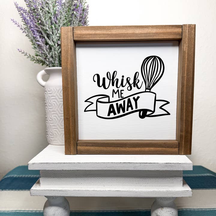 Ruaille Buaille Co - Wholesale Sign - Wood framed rustic kitchen sign | Neutral kitchen decor 9
