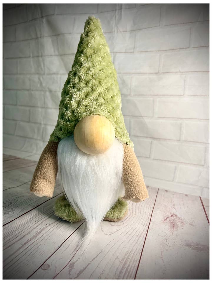 Handmade Soft Sage Green Nordic Gnome for wholesale by Forever Gnomes UK Store