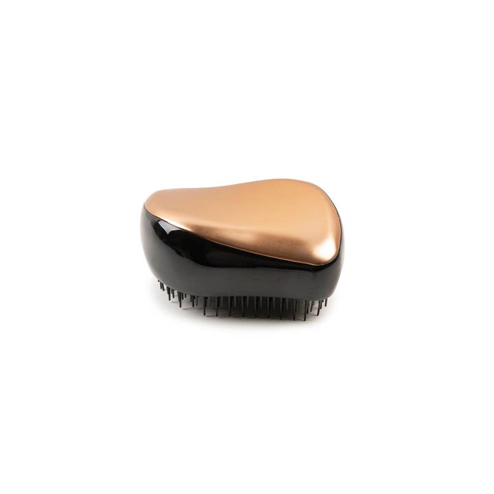 1699 - Wholesale Hair Brush/Comb - Compact Detangling Brush Bronze Travel