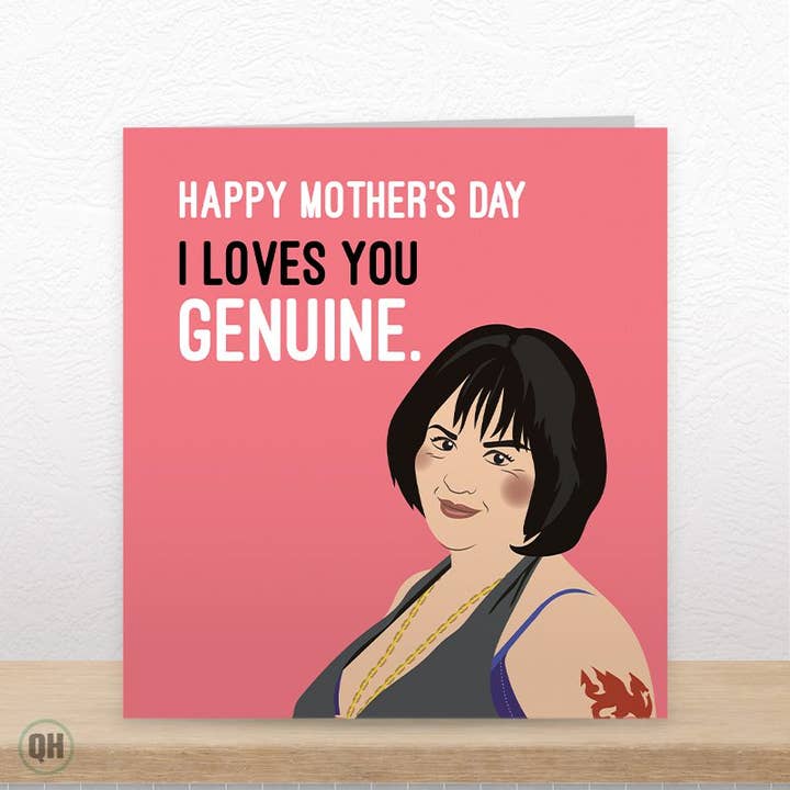 Cartão Engraçado do Dia da Mãe da Nessa de Gavin & Stacey por atacado de Quitting Hollywood